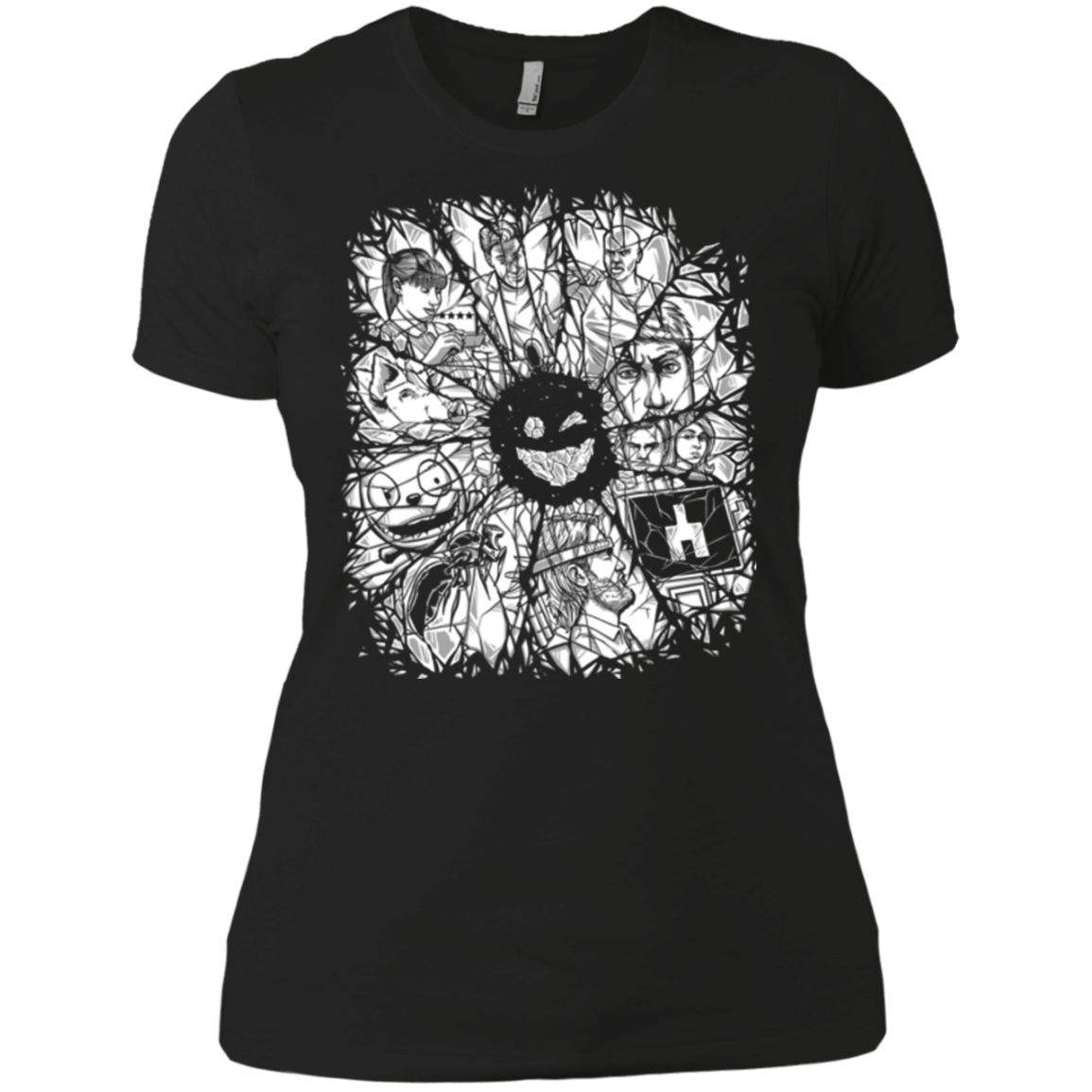 T-Shirts Black / X-Small Black Mirror Women's Premium T-Shirt