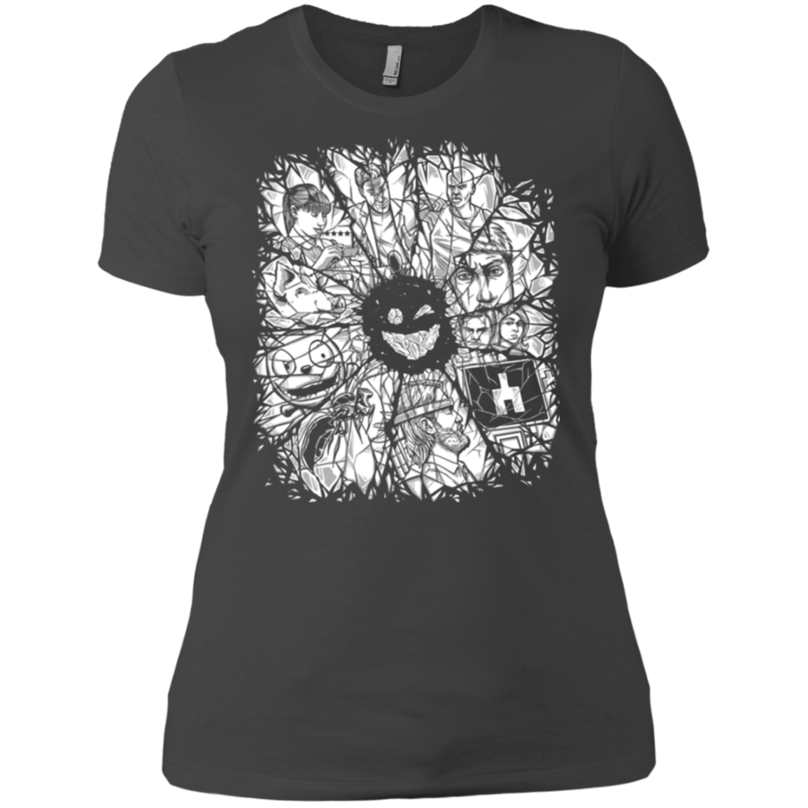 T-Shirts Heavy Metal / X-Small Black Mirror Women's Premium T-Shirt