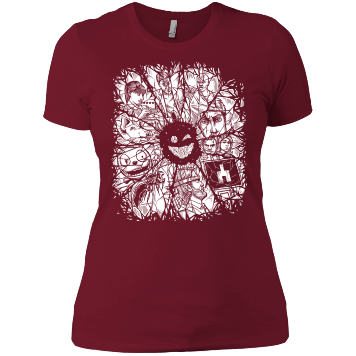 T-Shirts Scarlet / X-Small Black Mirror Women's Premium T-Shirt