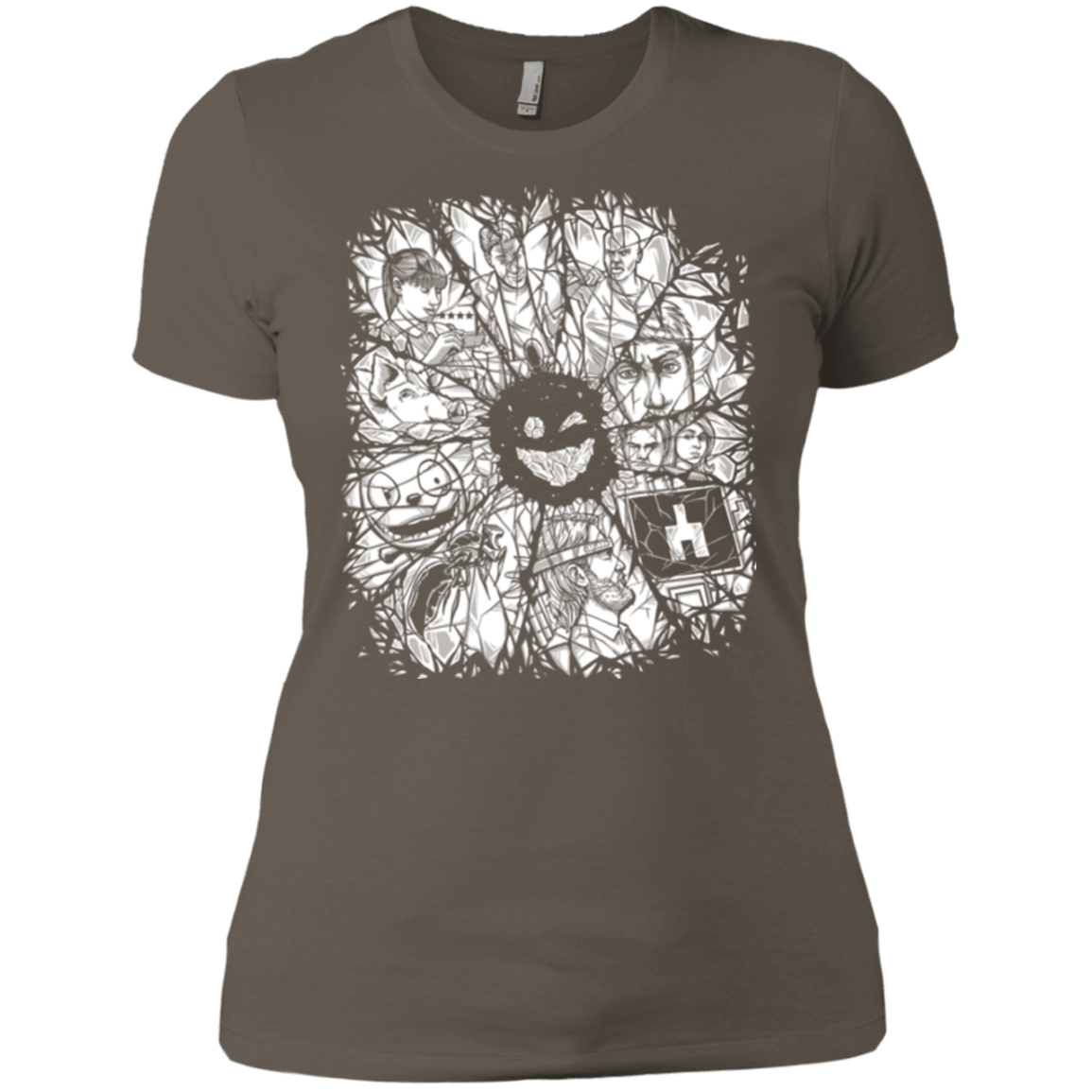T-Shirts Warm Grey / X-Small Black Mirror Women's Premium T-Shirt
