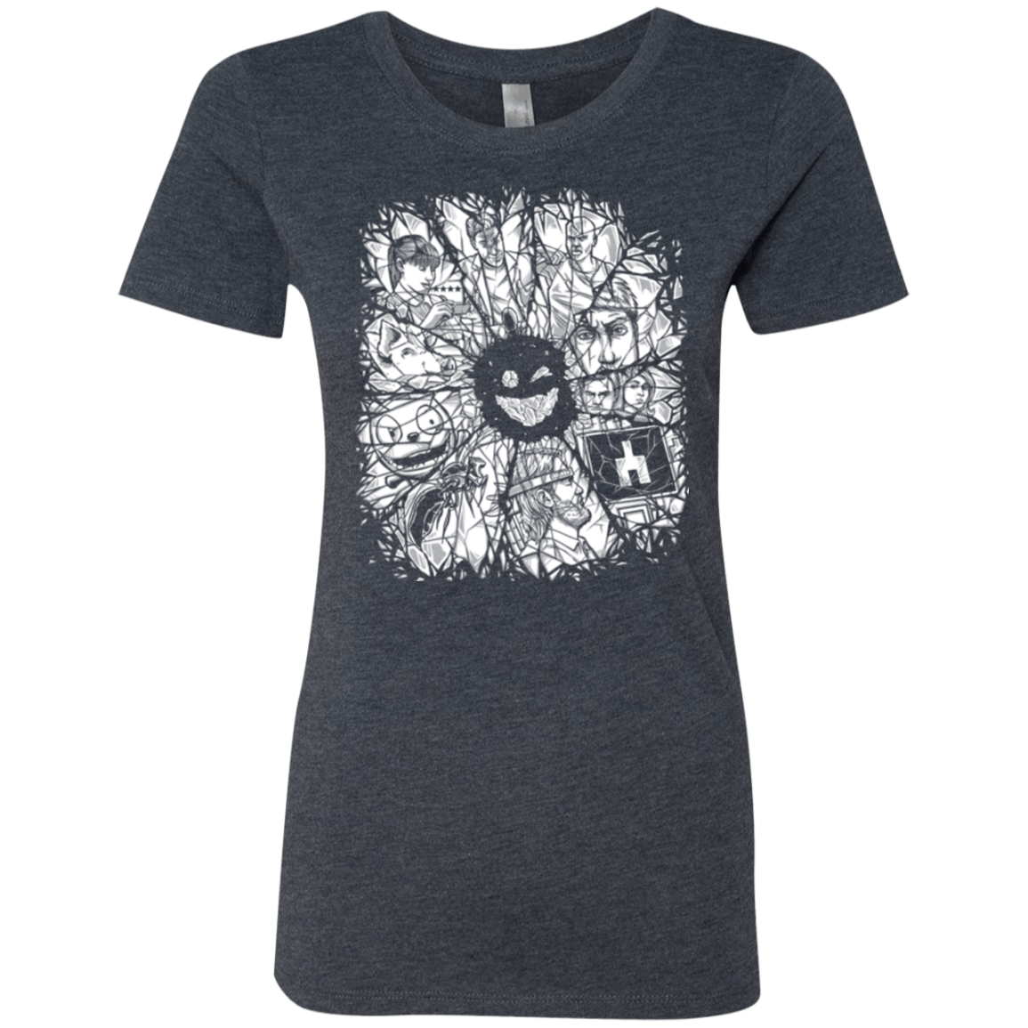 T-Shirts Vintage Navy / S Black Mirror Women's Triblend T-Shirt