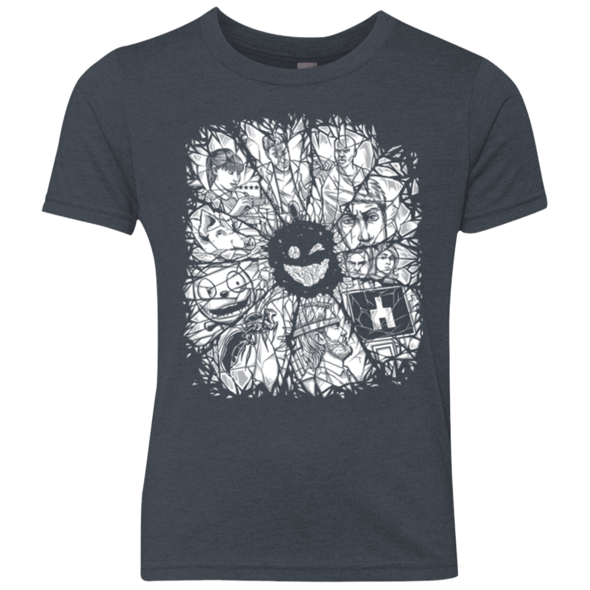 T-Shirts Vintage Navy / YXS Black Mirror Youth Triblend T-Shirt