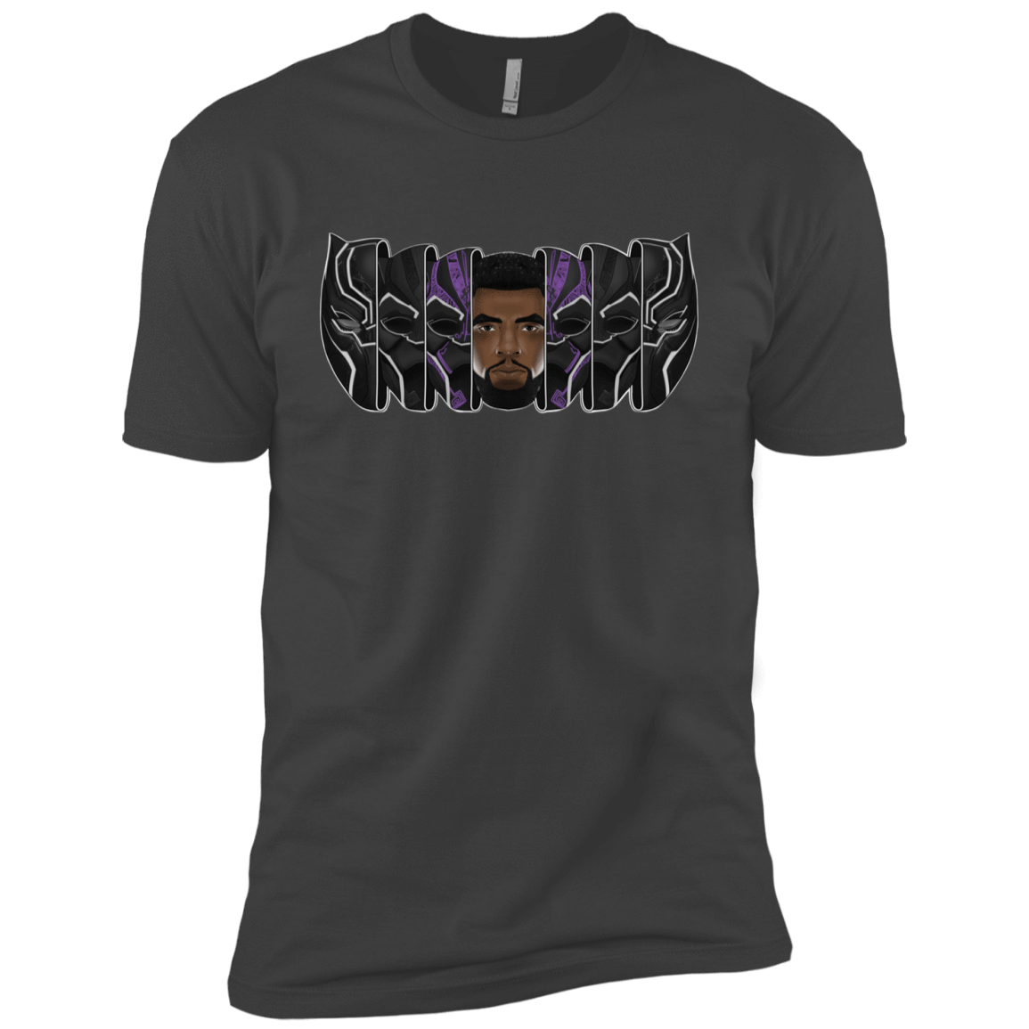 T-Shirts Heavy Metal / YXS Black Panther Mask Boys Premium T-Shirt