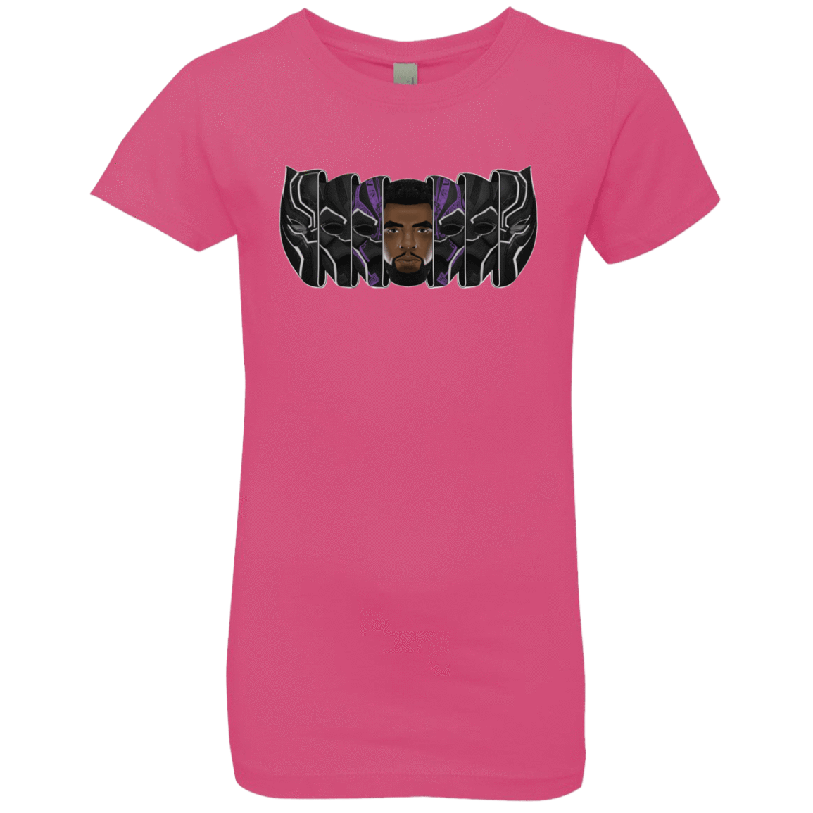 T-Shirts Hot Pink / YXS Black Panther Mask Girls Premium T-Shirt