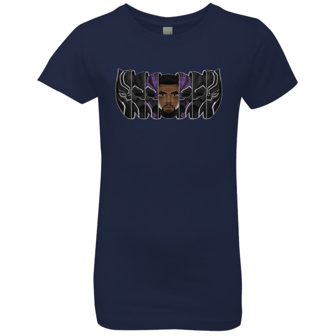 T-Shirts Midnight Navy / YXS Black Panther Mask Girls Premium T-Shirt