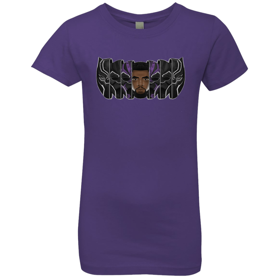 T-Shirts Purple Rush / YXS Black Panther Mask Girls Premium T-Shirt