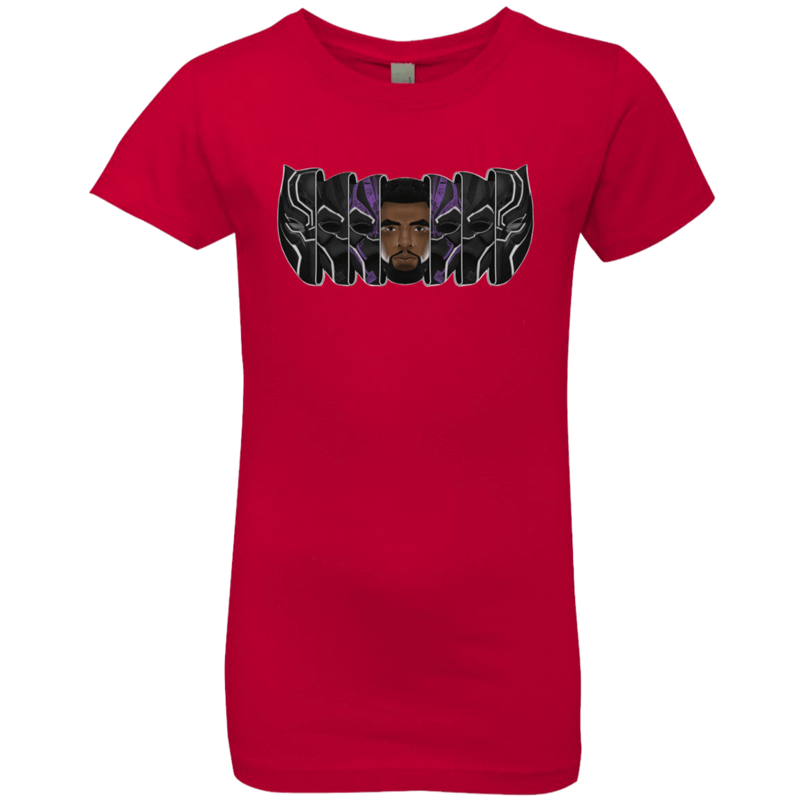 T-Shirts Red / YXS Black Panther Mask Girls Premium T-Shirt