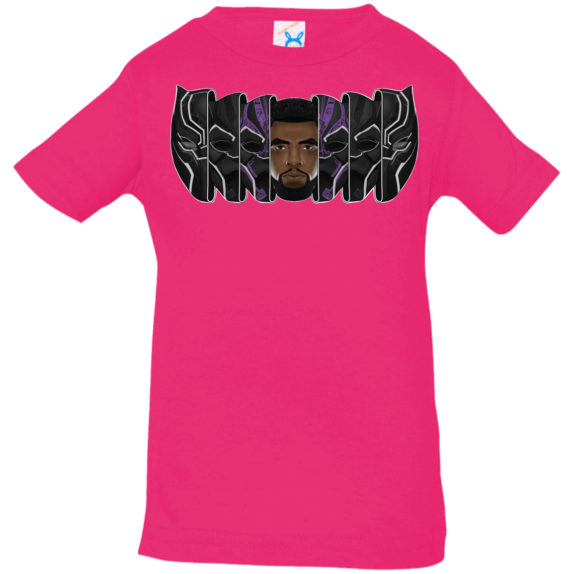 T-Shirts Hot Pink / 6 Months Black Panther Mask Infant Premium T-Shirt