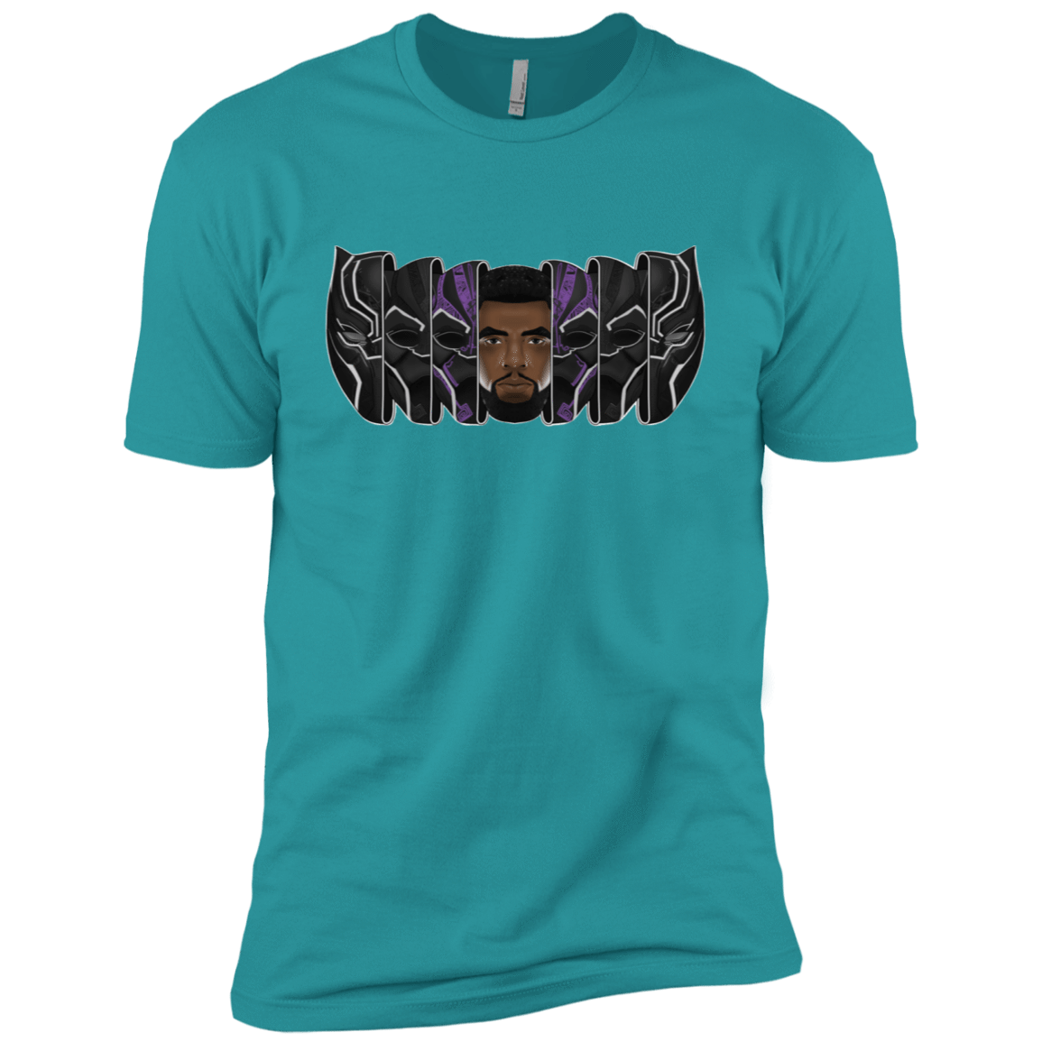 T-Shirts Tahiti Blue / X-Small Black Panther Mask Men's Premium T-Shirt