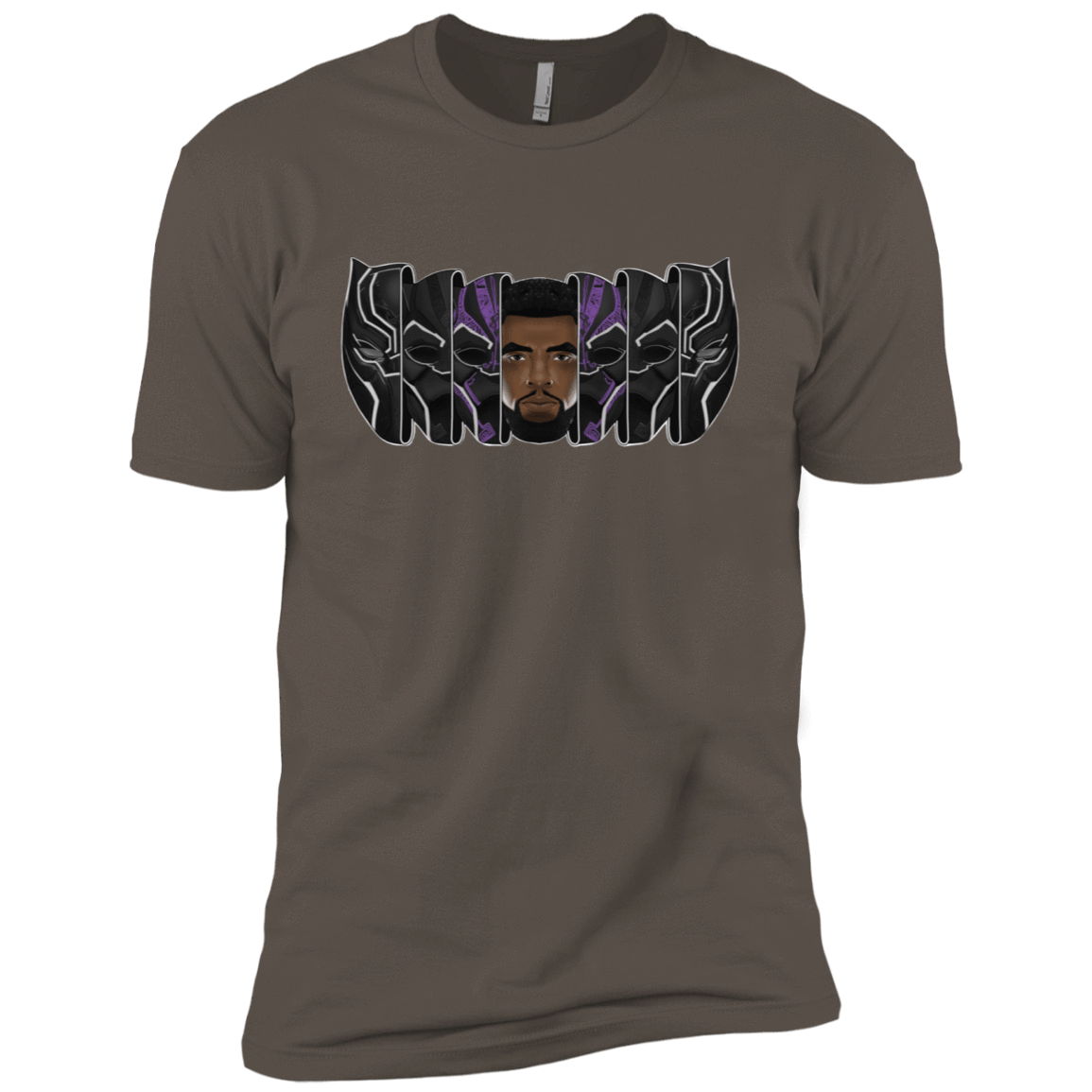 T-Shirts Warm Grey / X-Small Black Panther Mask Men's Premium T-Shirt