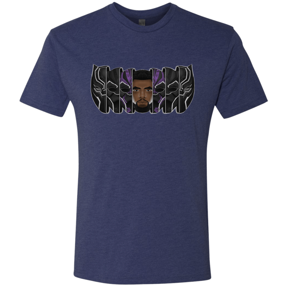 T-Shirts Vintage Navy / S Black Panther Mask Men's Triblend T-Shirt