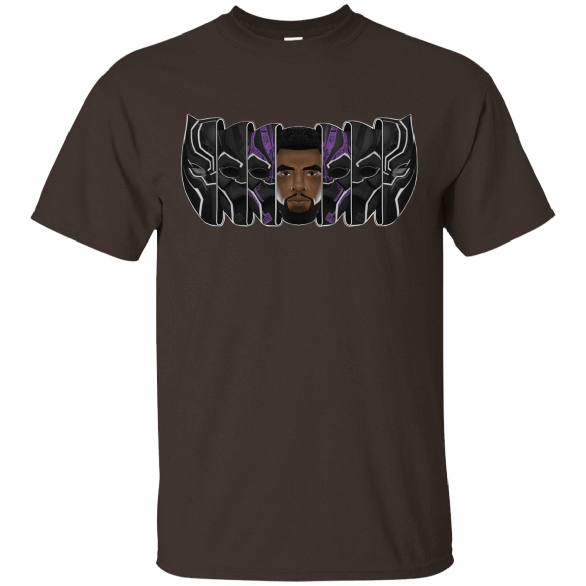 T-Shirts Dark Chocolate / S Black Panther Mask T-Shirt