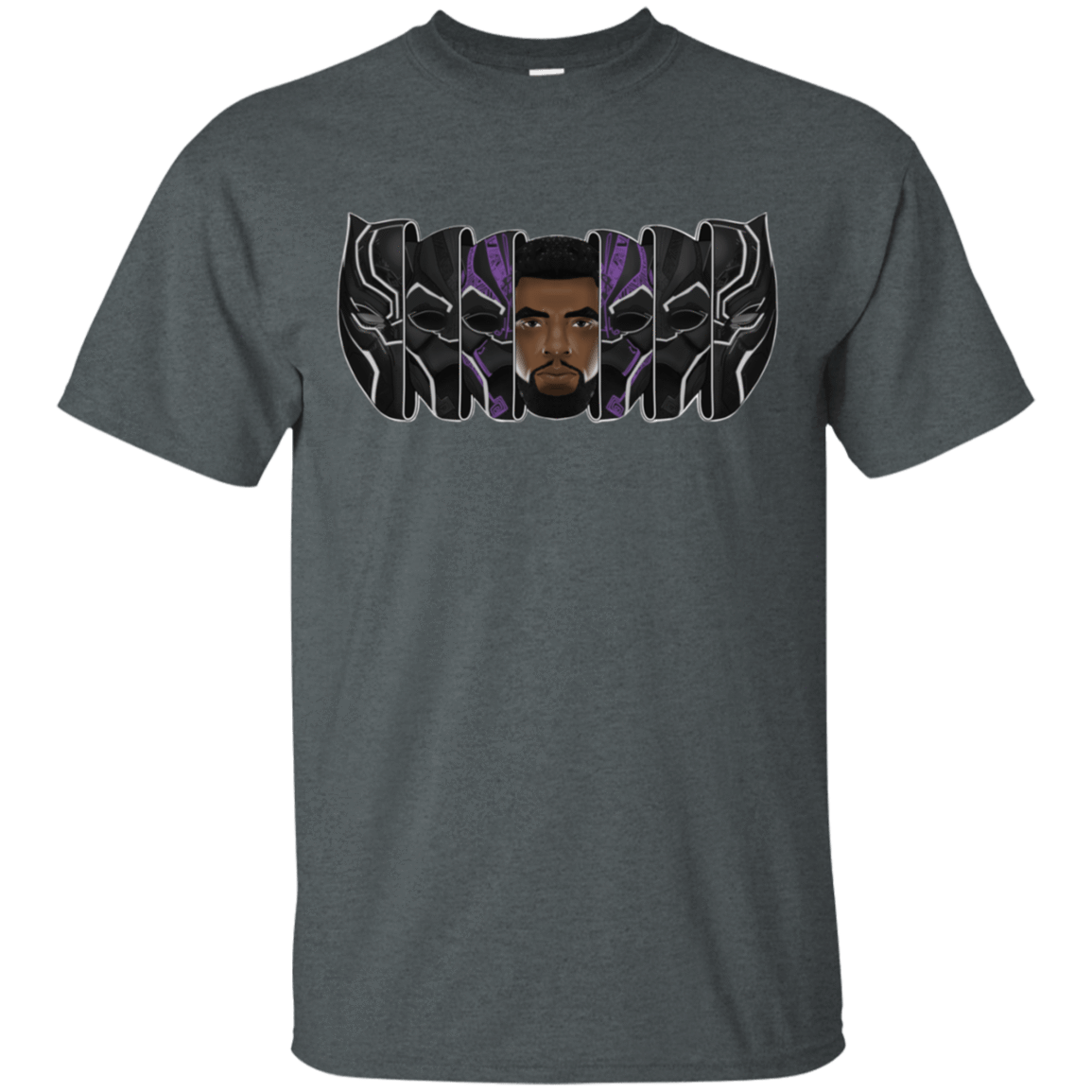 T-Shirts Dark Heather / S Black Panther Mask T-Shirt