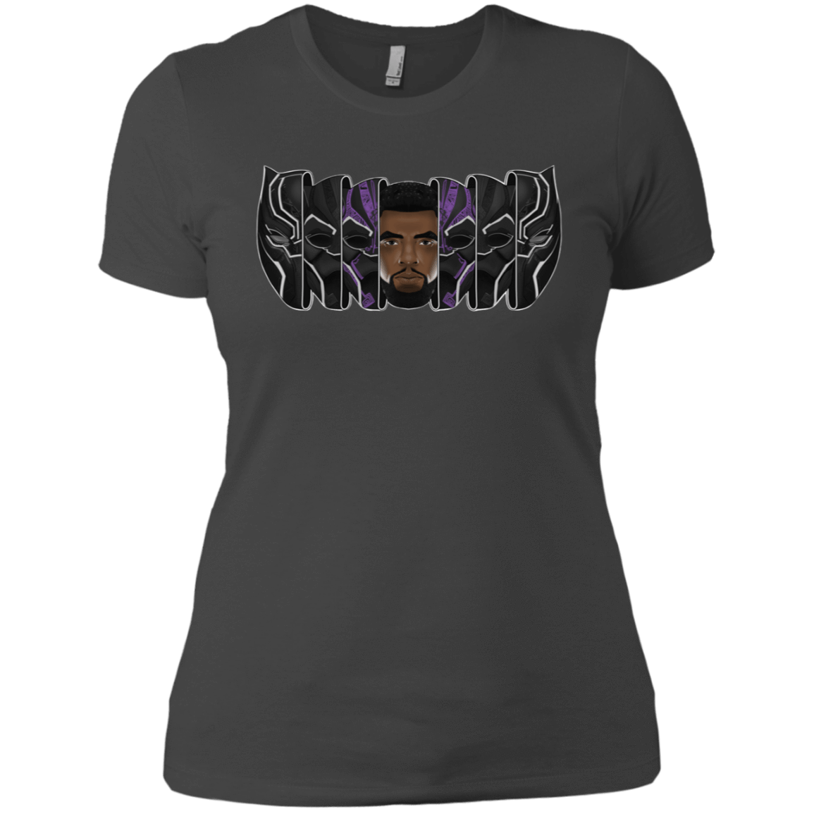 T-Shirts Heavy Metal / X-Small Black Panther Mask Women's Premium T-Shirt
