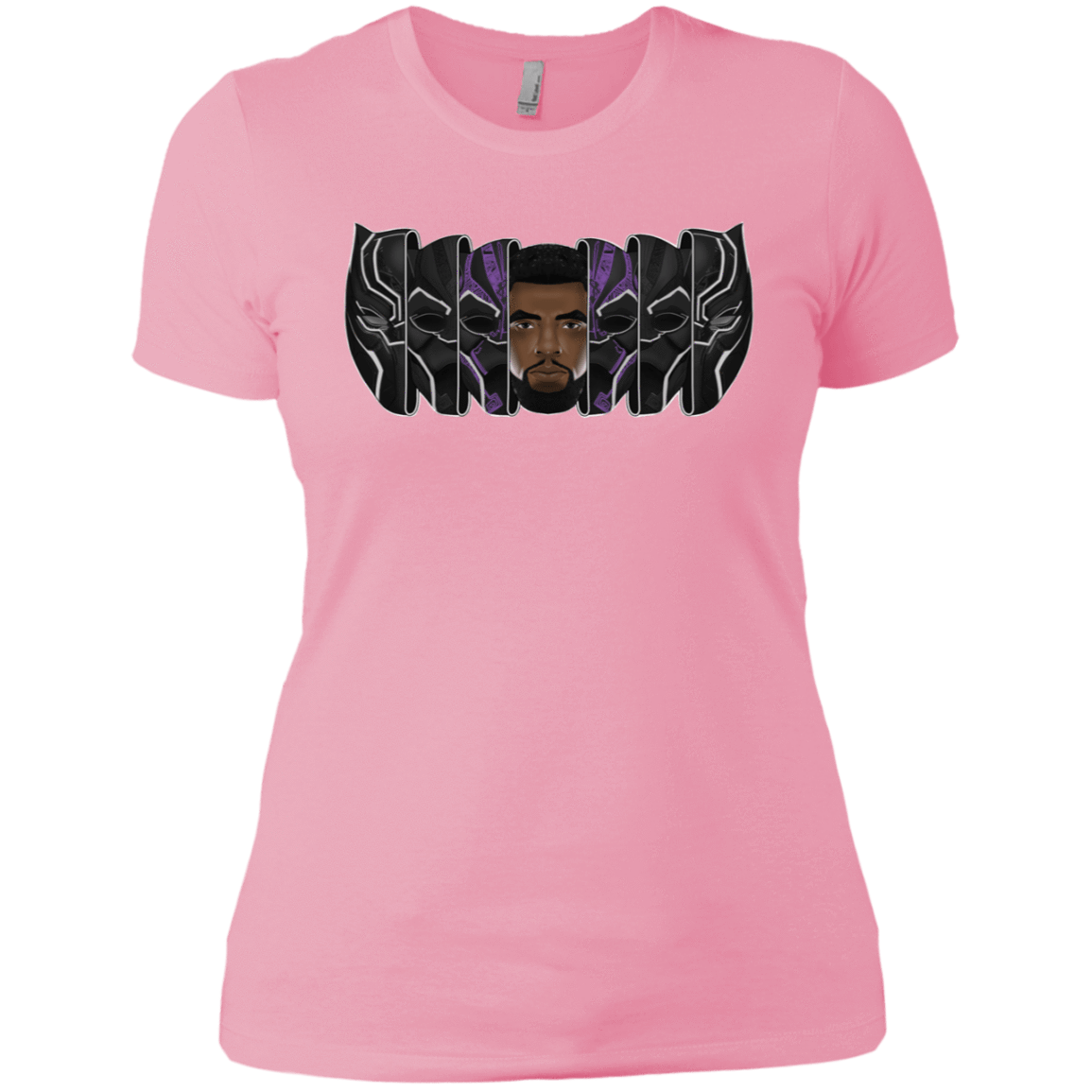 T-Shirts Light Pink / X-Small Black Panther Mask Women's Premium T-Shirt