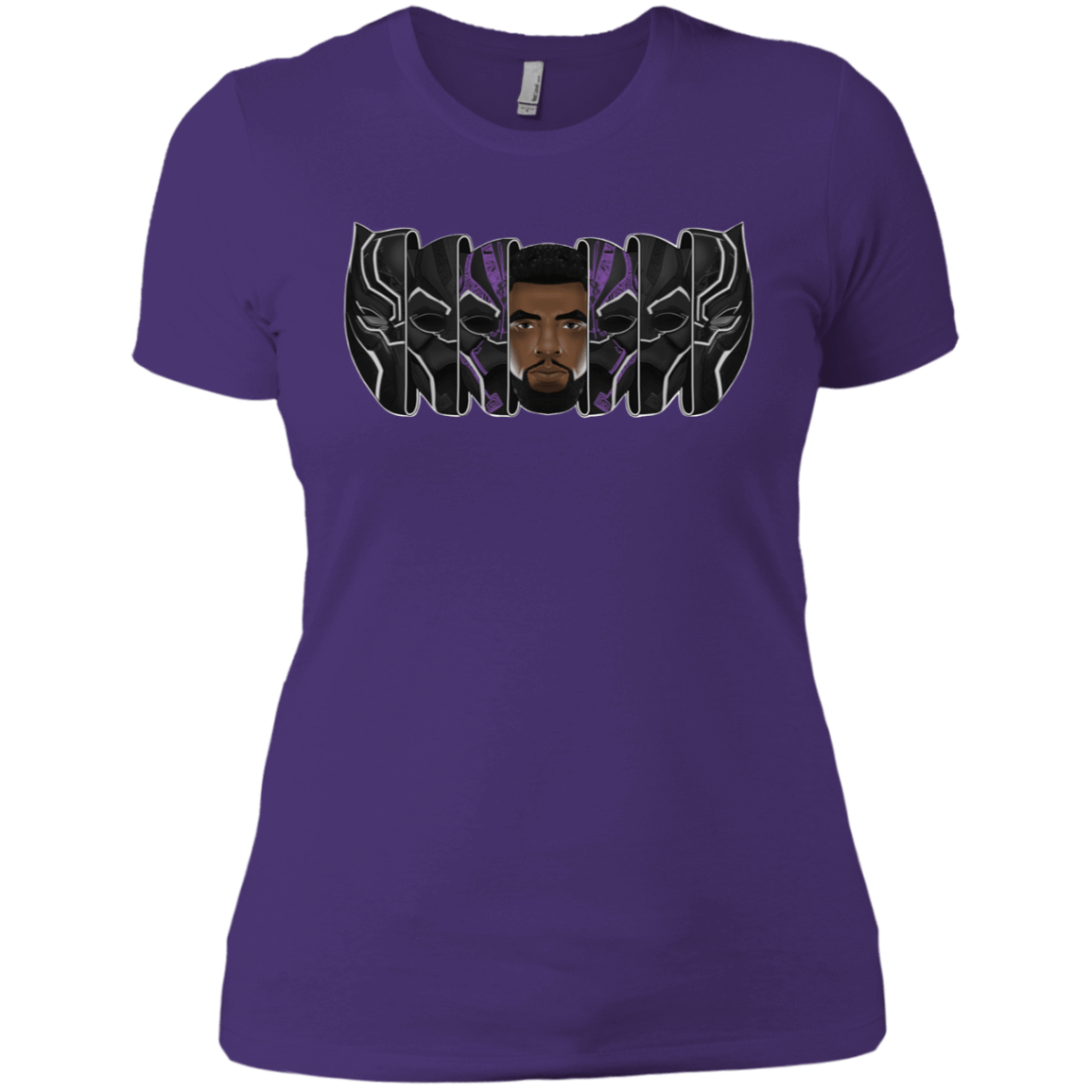 T-Shirts Purple Rush/ / X-Small Black Panther Mask Women's Premium T-Shirt
