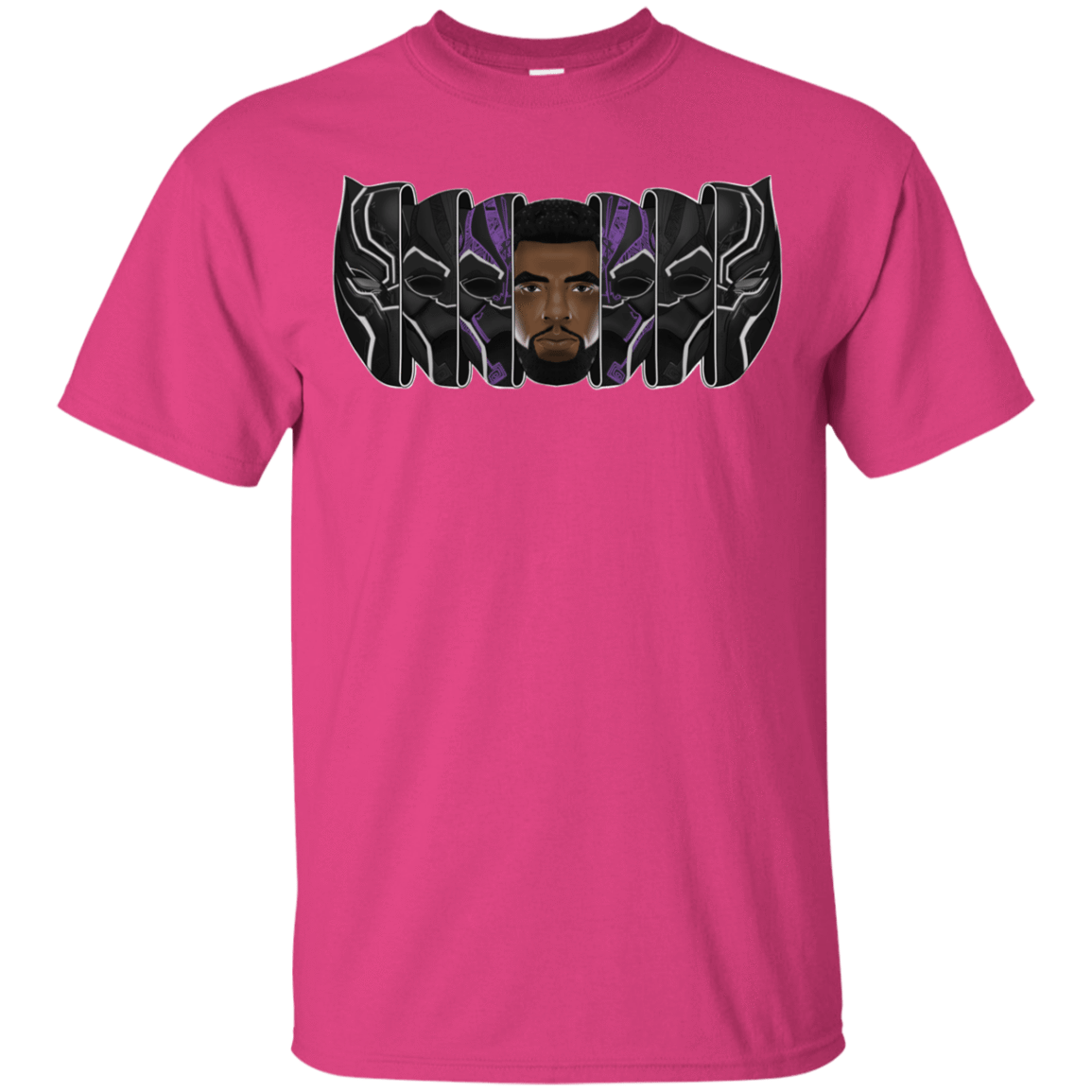 T-Shirts Heliconia / YXS Black Panther Mask Youth T-Shirt