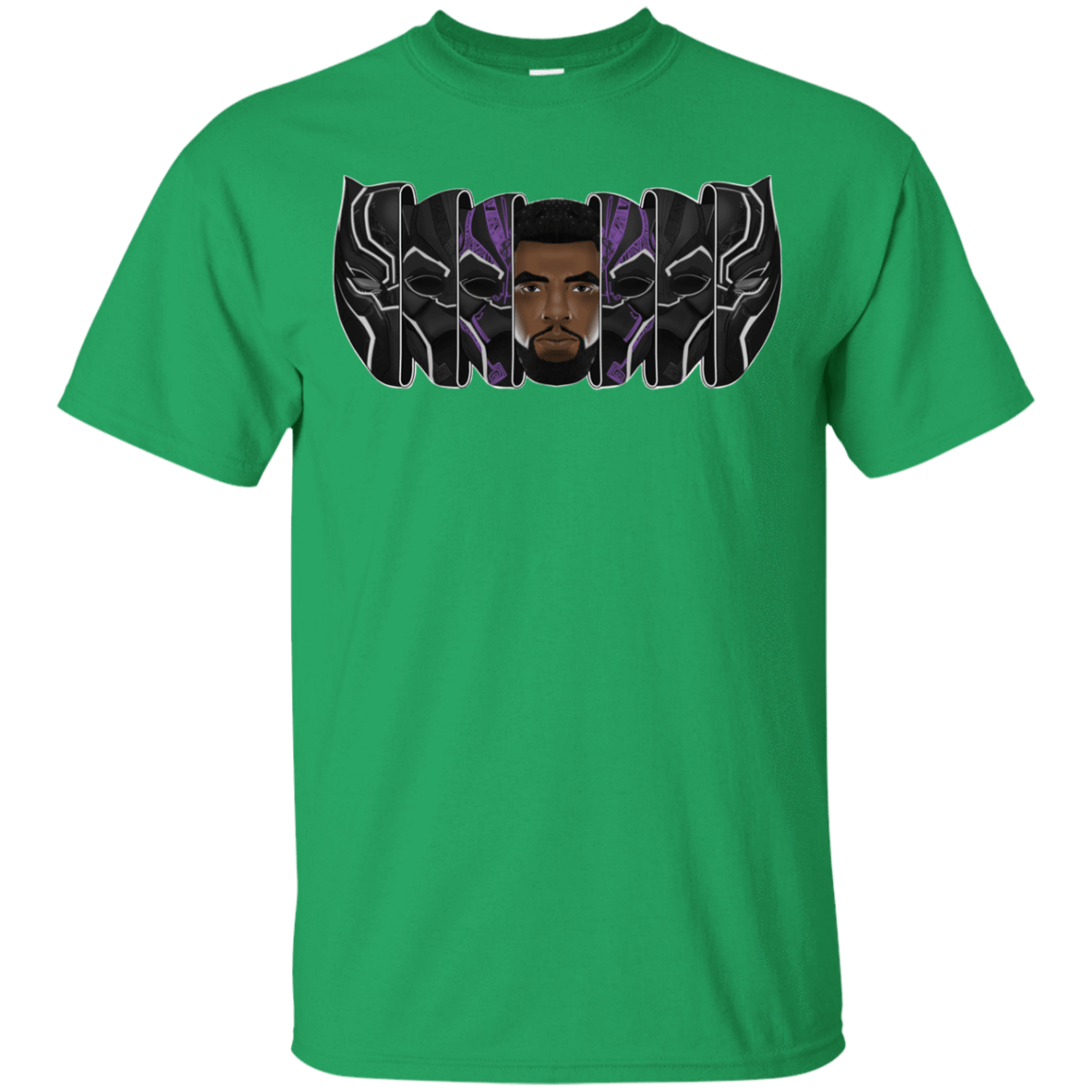 T-Shirts Irish Green / YXS Black Panther Mask Youth T-Shirt