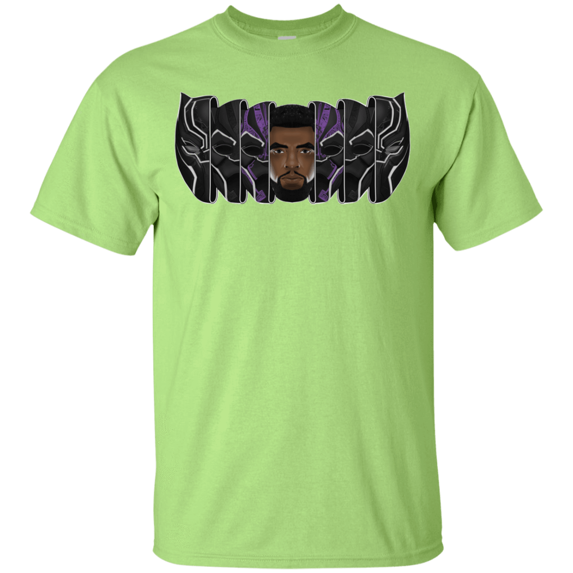 T-Shirts Mint Green / YXS Black Panther Mask Youth T-Shirt
