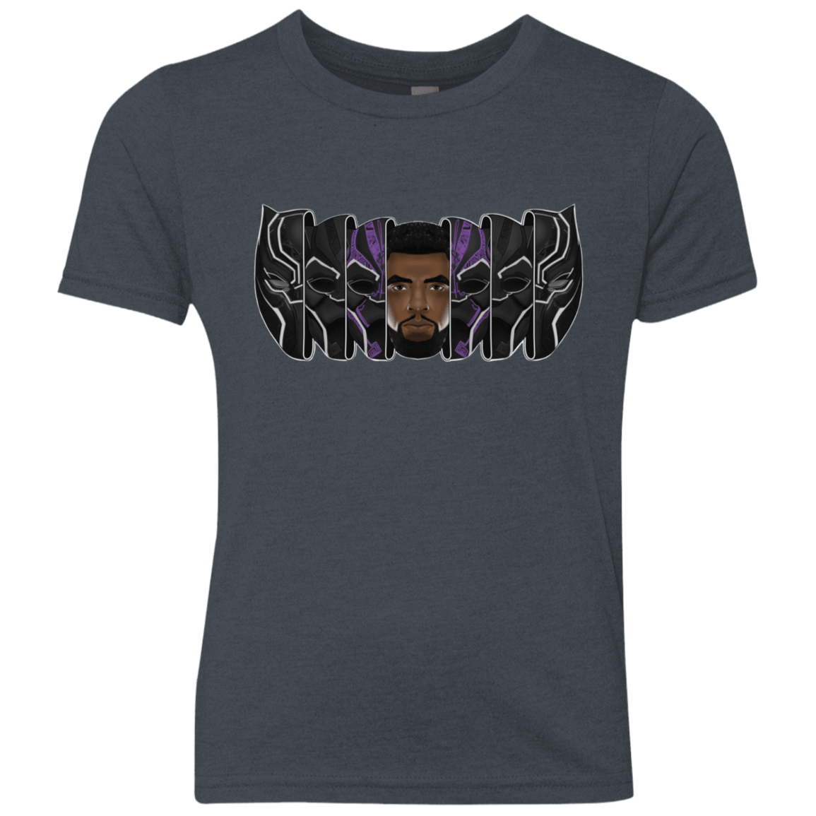 T-Shirts Vintage Navy / YXS Black Panther Mask Youth Triblend T-Shirt