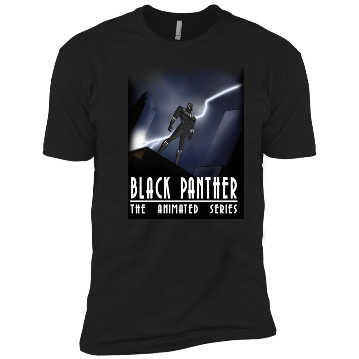 T-Shirts Black / X-Small Black Panther The Animated Series Men's Premium T-Shirt