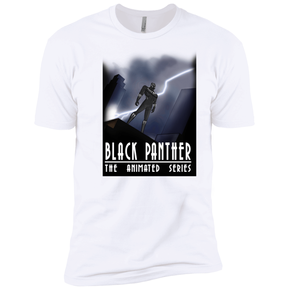 T-Shirts White / X-Small Black Panther The Animated Series Men's Premium T-Shirt