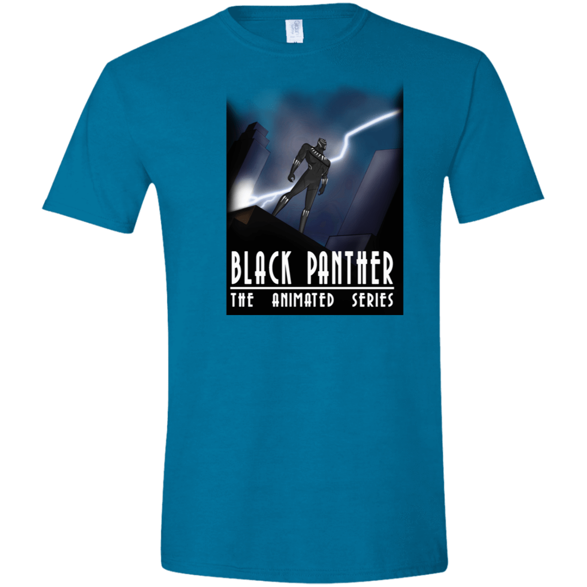T-Shirts Antique Sapphire / S Black Panther The Animated Series Men's Semi-Fitted Softstyle