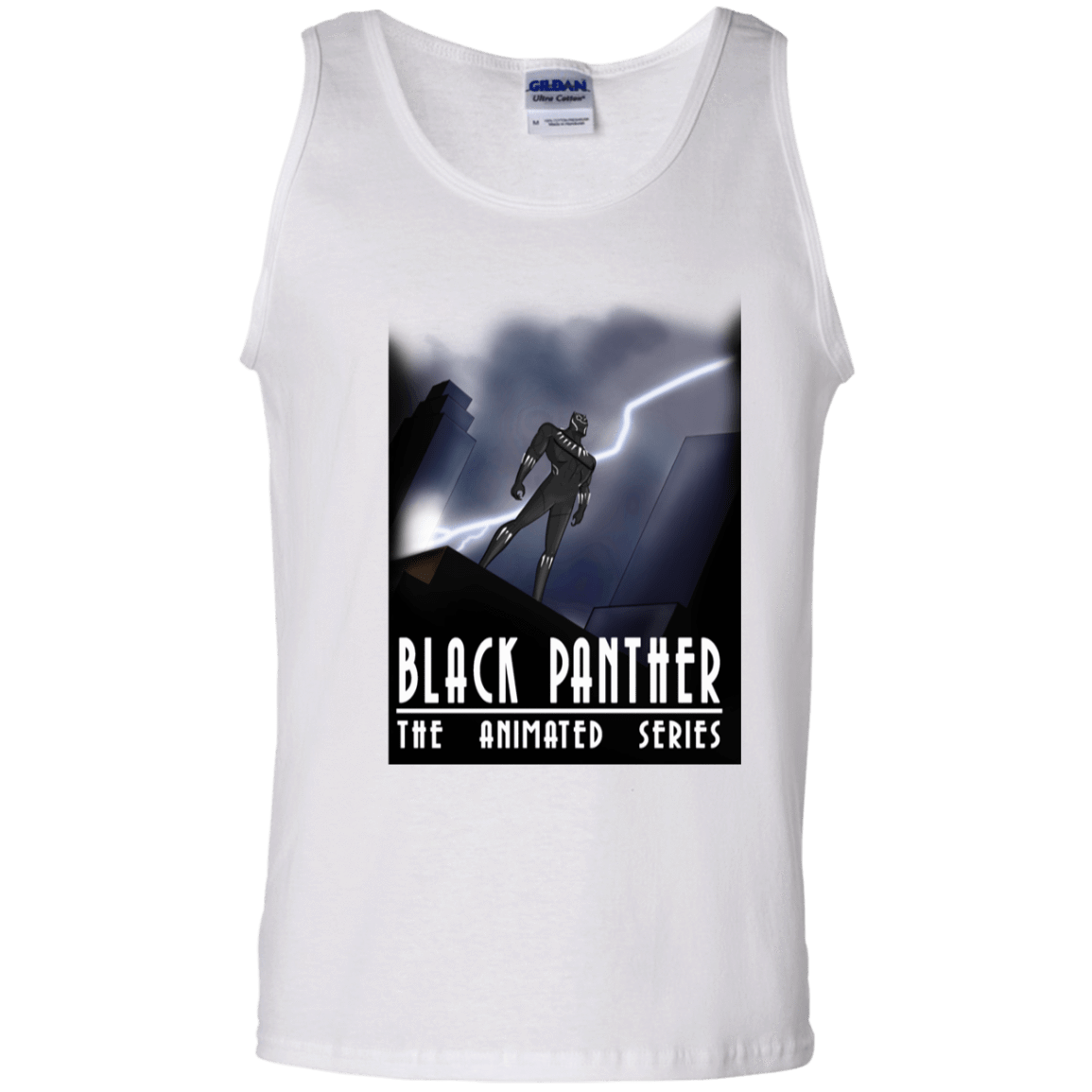 T-Shirts White / S Black Panther The Animated Series Men's Tank Top