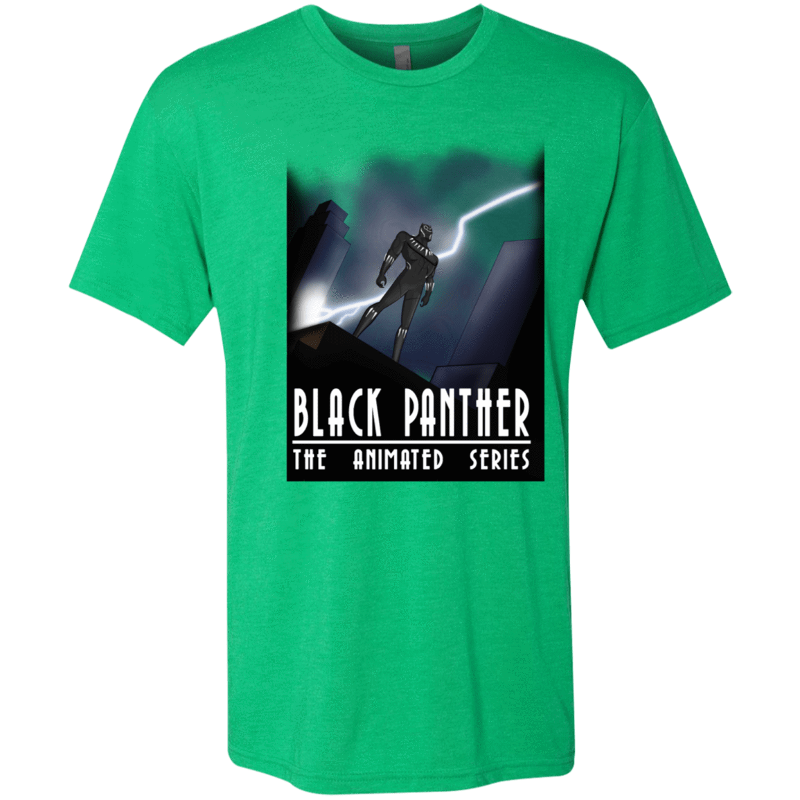 T-Shirts Envy / S Black Panther The Animated Series Men's Triblend T-Shirt