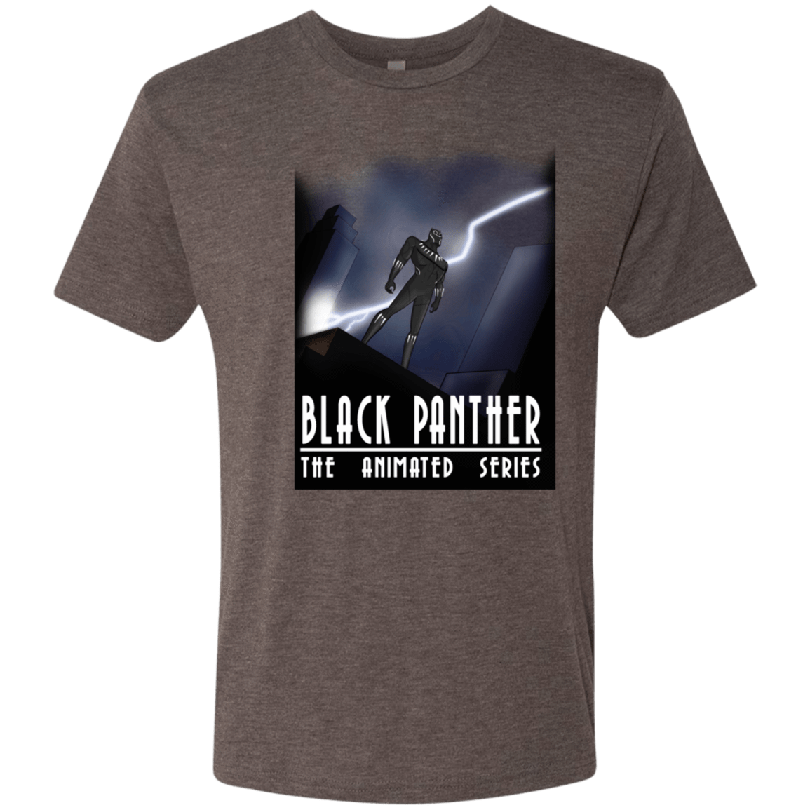 T-Shirts Macchiato / S Black Panther The Animated Series Men's Triblend T-Shirt