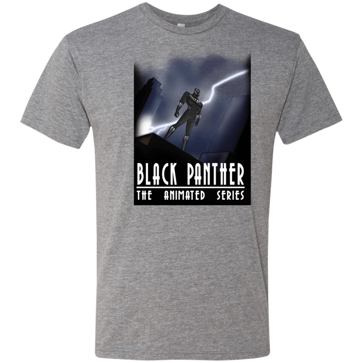 T-Shirts Premium Heather / S Black Panther The Animated Series Men's Triblend T-Shirt