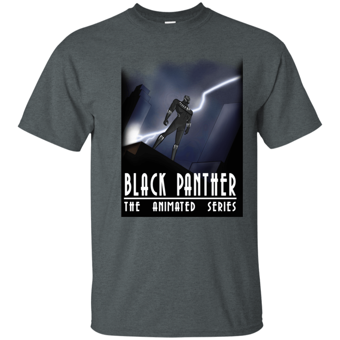 T-Shirts Dark Heather / S Black Panther The Animated Series T-Shirt