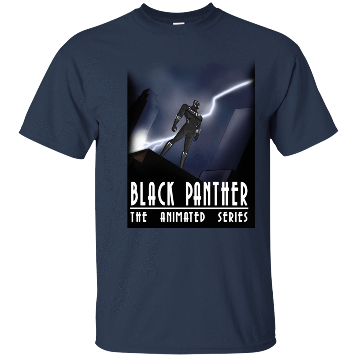T-Shirts Navy / S Black Panther The Animated Series T-Shirt