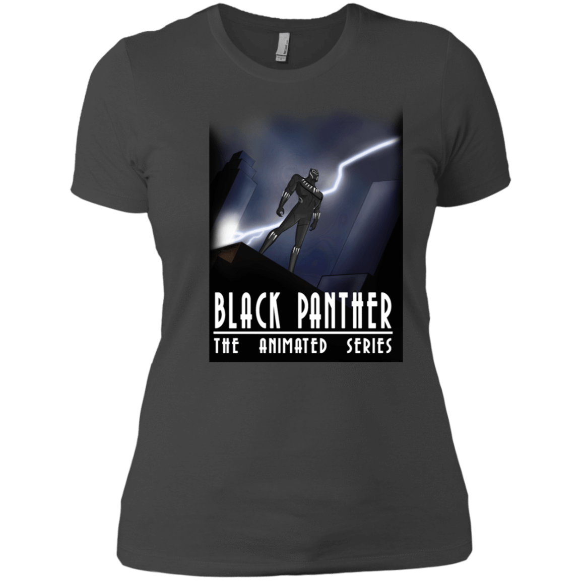 T-Shirts Heavy Metal / X-Small Black Panther The Animated Series Women's Premium T-Shirt