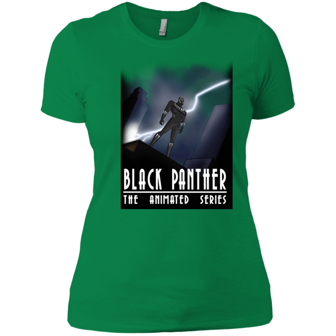 T-Shirts Kelly Green / X-Small Black Panther The Animated Series Women's Premium T-Shirt