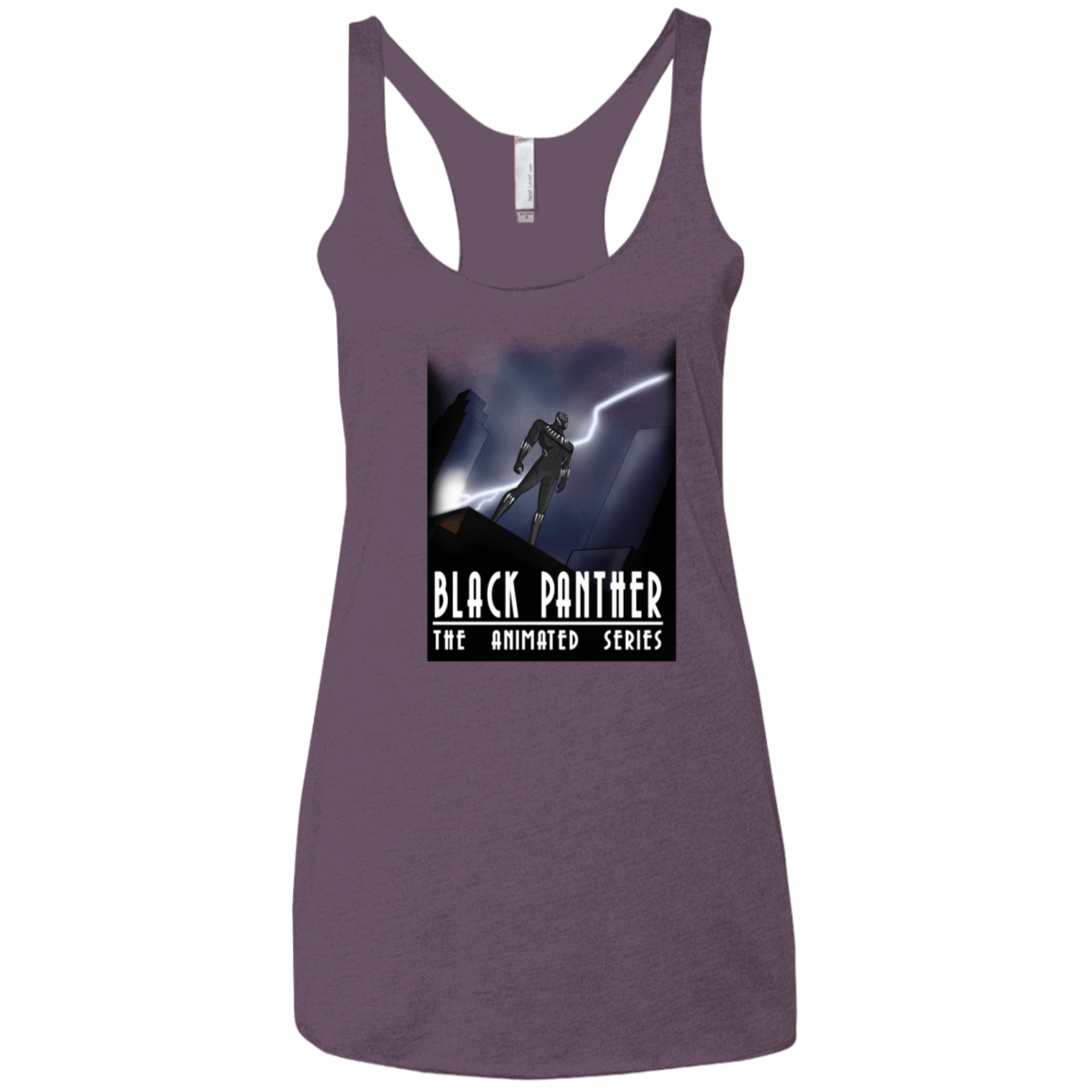 T-Shirts Vintage Purple / X-Small Black Panther The Animated Series Women's Triblend Racerback Tank