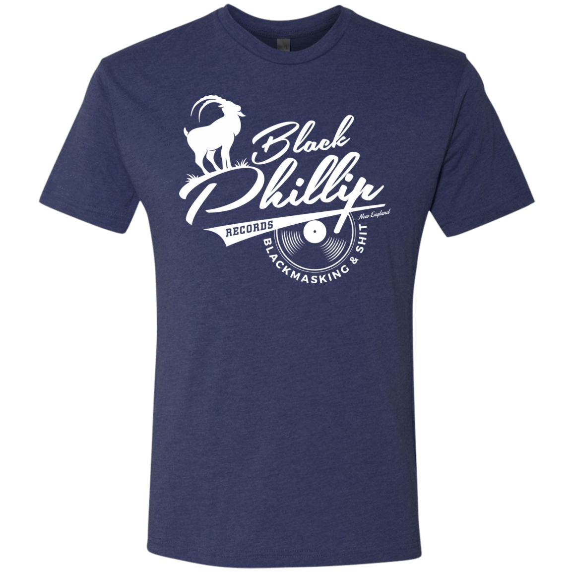 T-Shirts Vintage Navy / Small BLACK PHILLIP RECORDS Men's Triblend T-Shirt