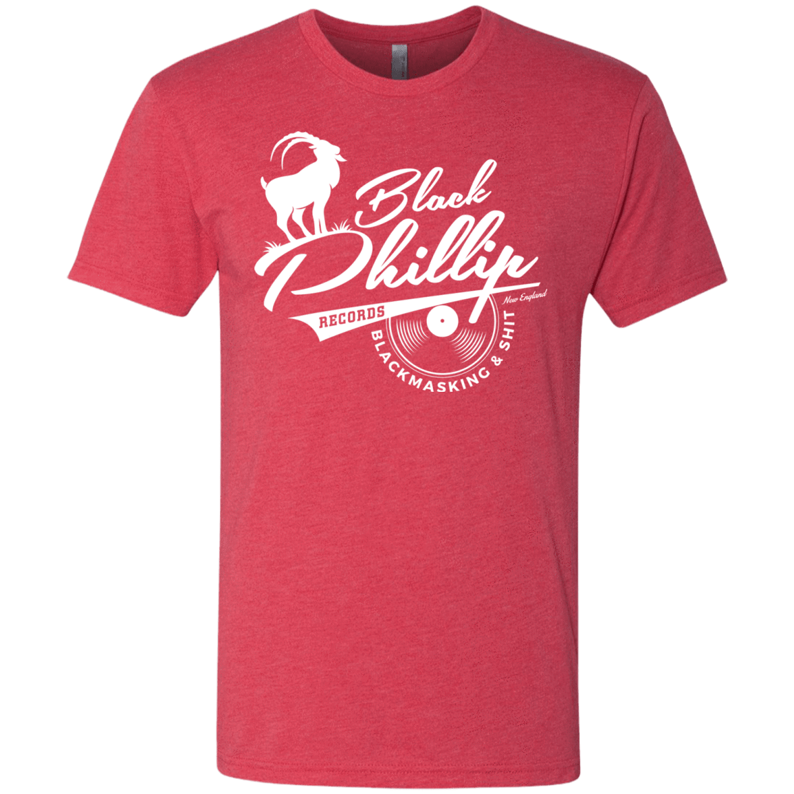 T-Shirts Vintage Red / Small BLACK PHILLIP RECORDS Men's Triblend T-Shirt