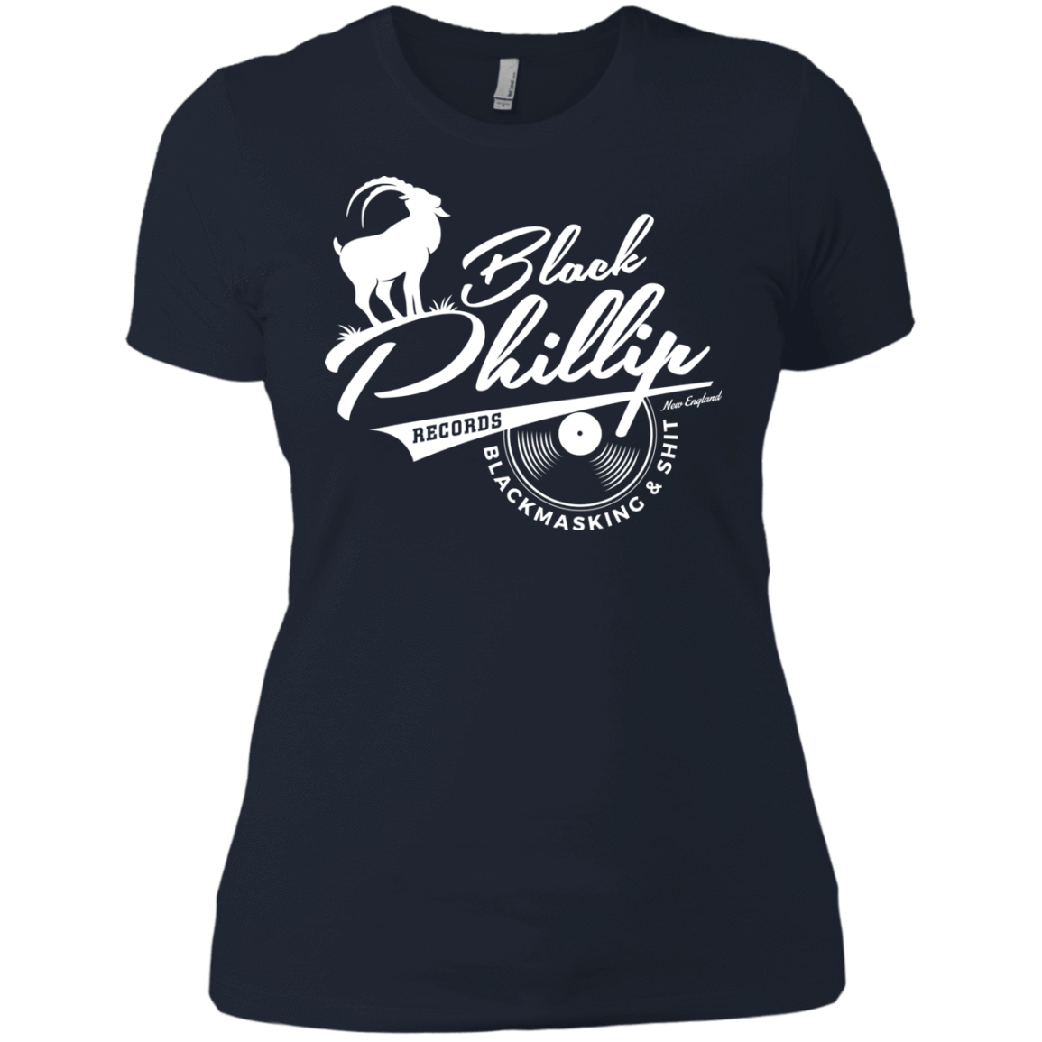 T-Shirts Midnight Navy / X-Small BLACK PHILLIP RECORDS Women's Premium T-Shirt