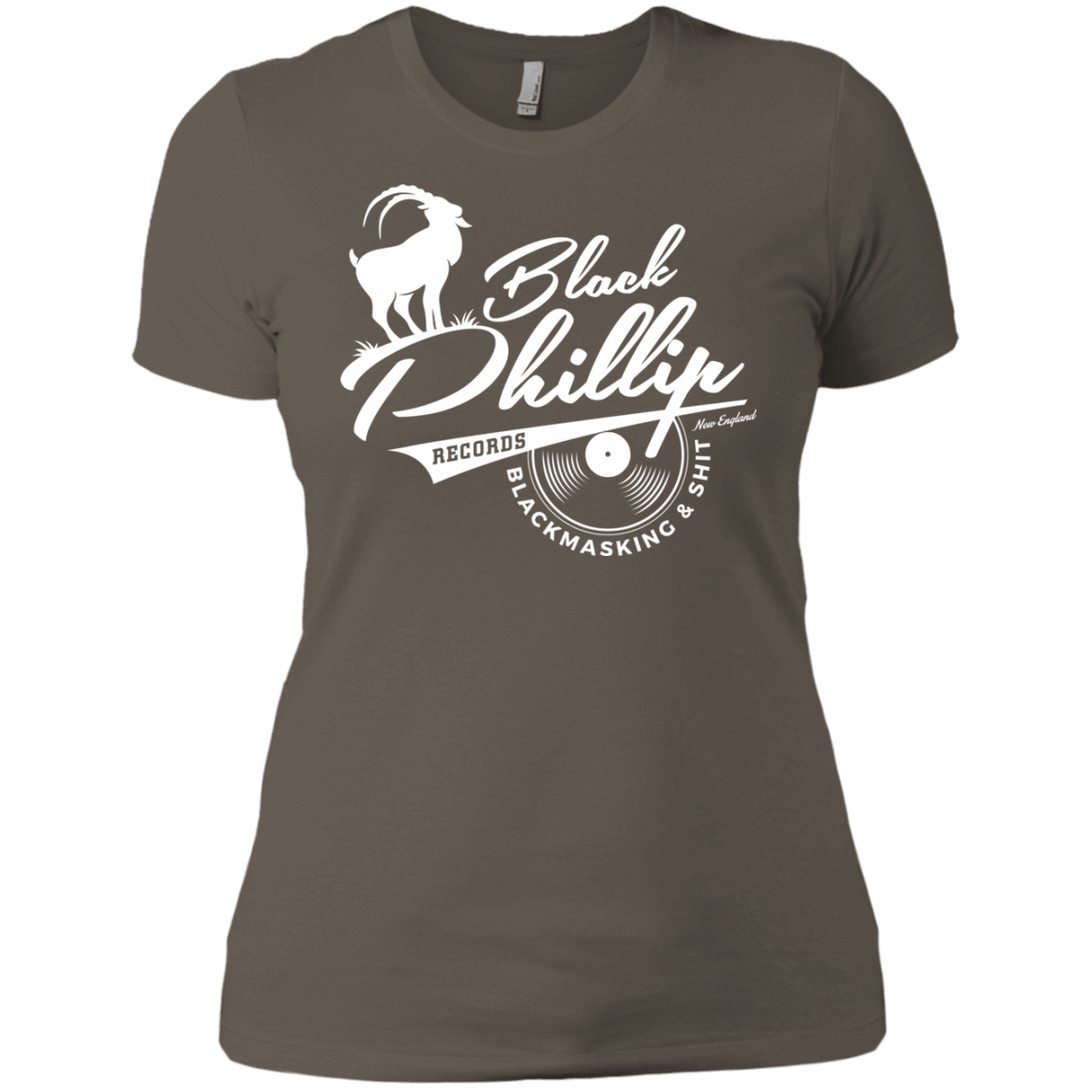 T-Shirts Warm Grey / X-Small BLACK PHILLIP RECORDS Women's Premium T-Shirt