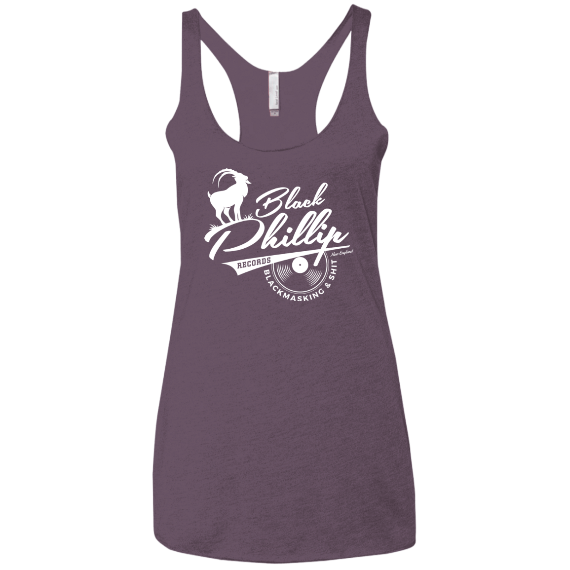 T-Shirts Vintage Purple / X-Small BLACK PHILLIP RECORDS Women's Triblend Racerback Tank