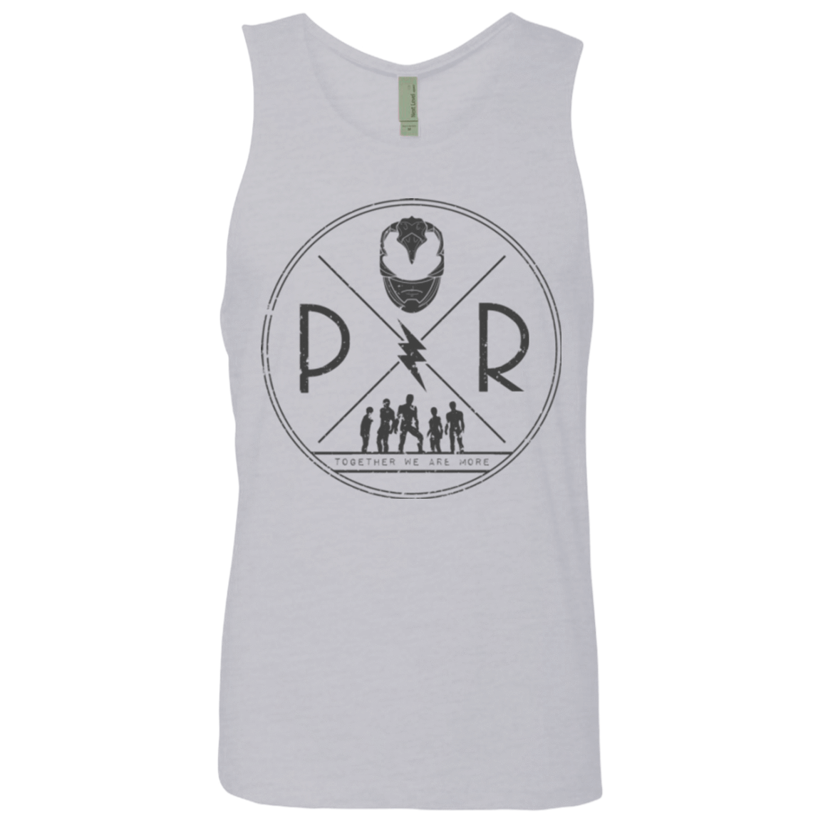 T-Shirts Heather Grey / Small Black Power Men's Premium Tank Top