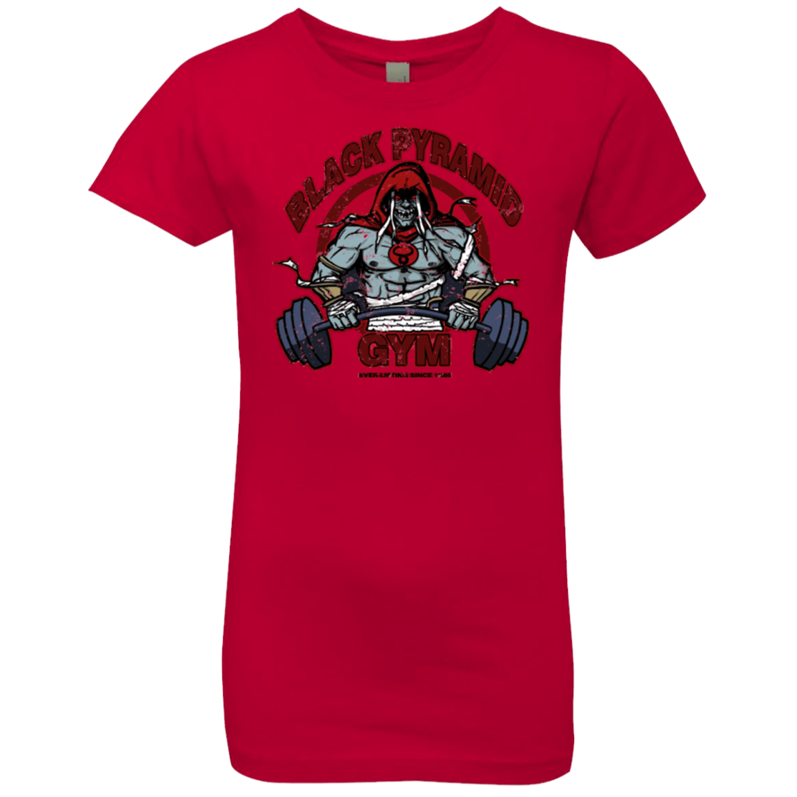 T-Shirts Red / YXS Black Pyramid Gym Girls Premium T-Shirt