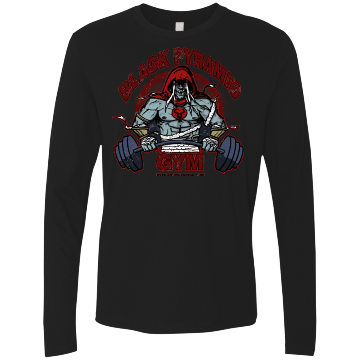 T-Shirts Black / Small Black Pyramid Gym Men's Premium Long Sleeve