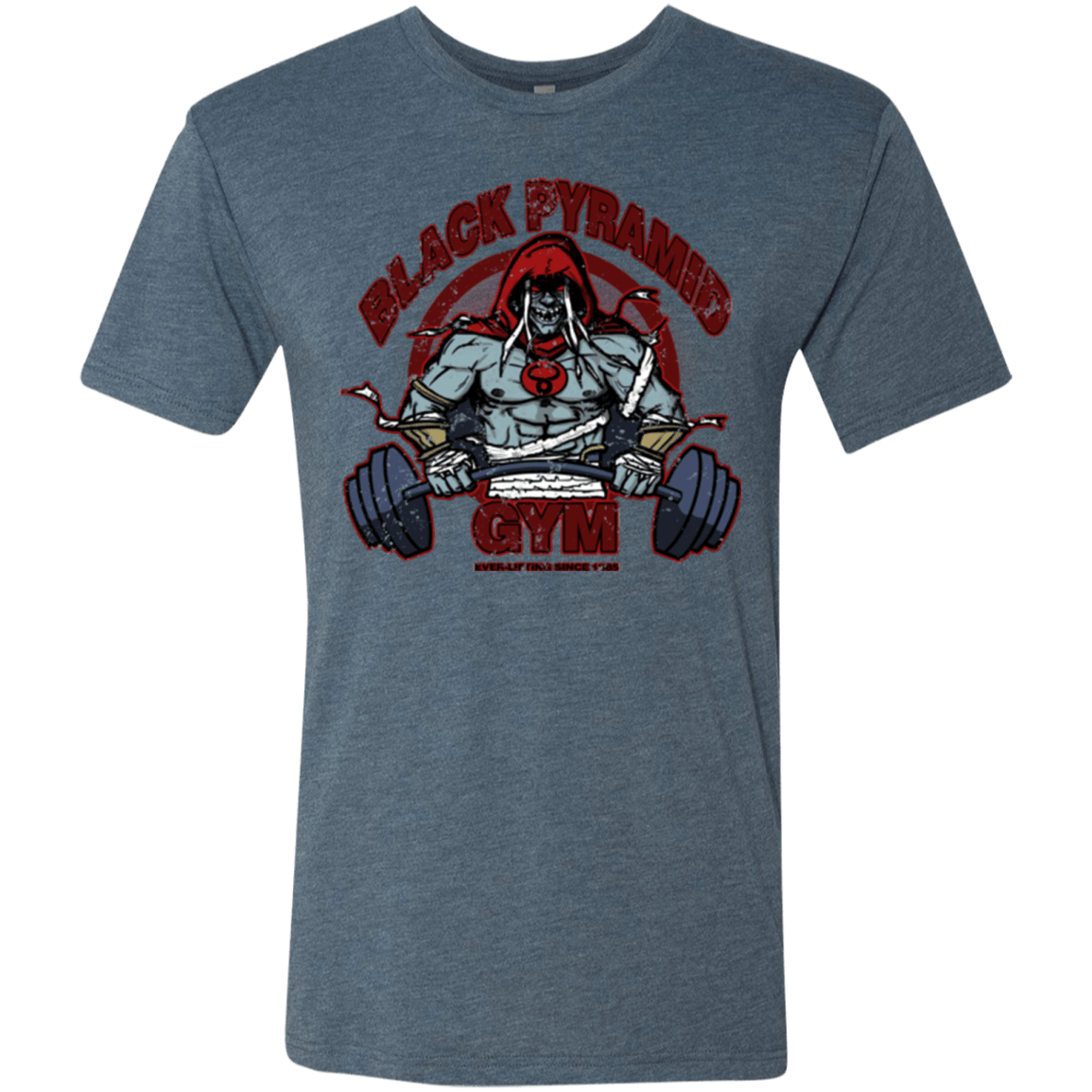T-Shirts Indigo / Small Black Pyramid Gym Men's Triblend T-Shirt