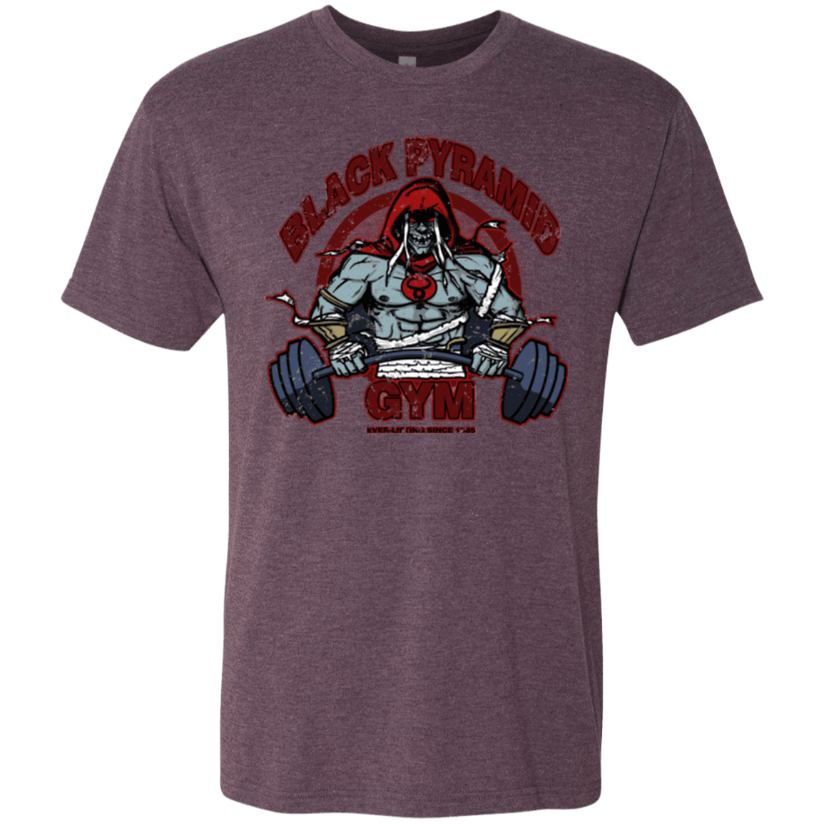 T-Shirts Vintage Purple / Small Black Pyramid Gym Men's Triblend T-Shirt