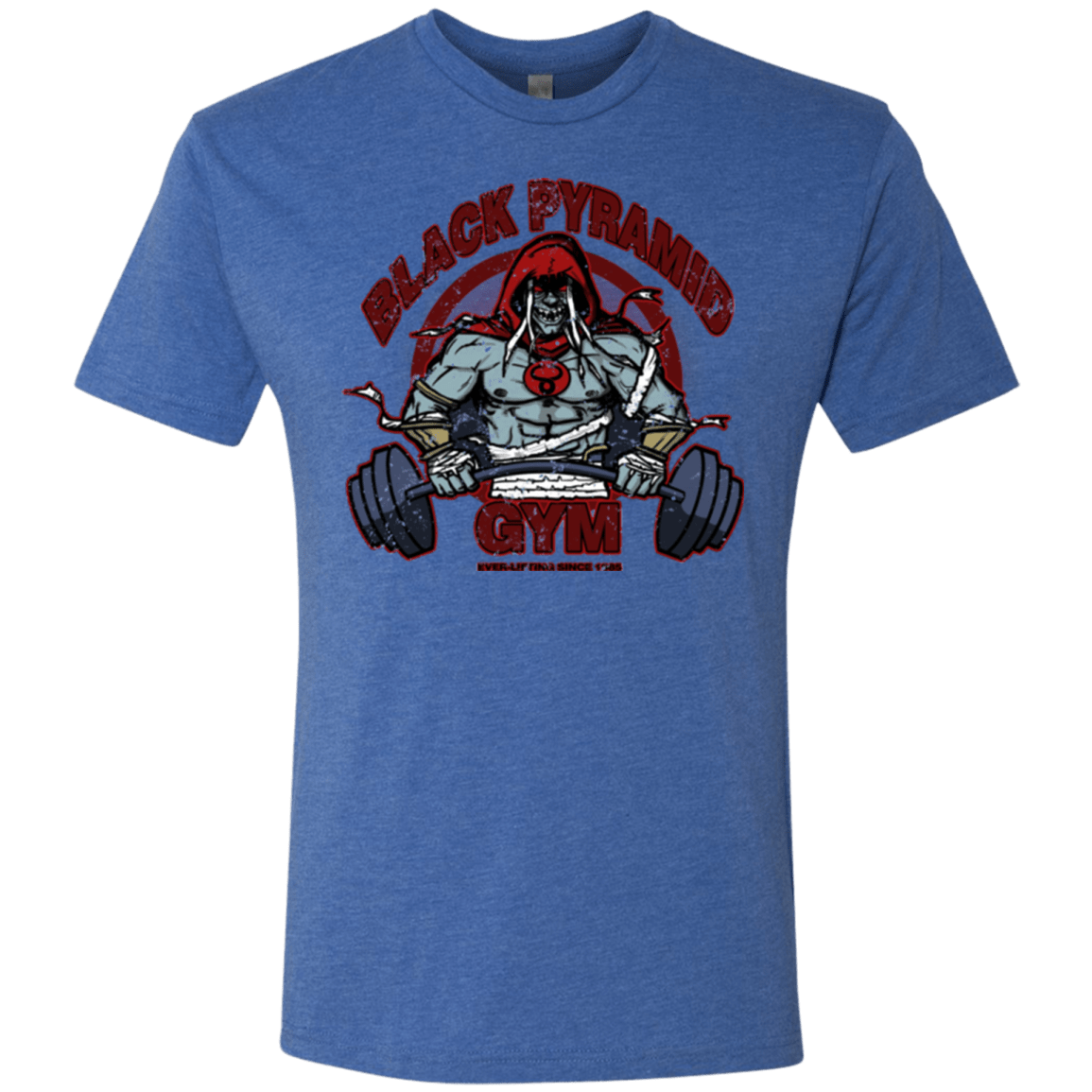 T-Shirts Vintage Royal / Small Black Pyramid Gym Men's Triblend T-Shirt