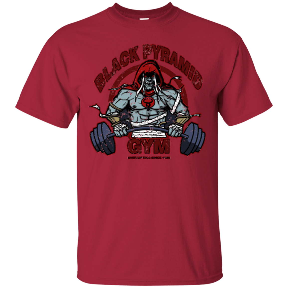 T-Shirts Cardinal / Small Black Pyramid Gym T-Shirt