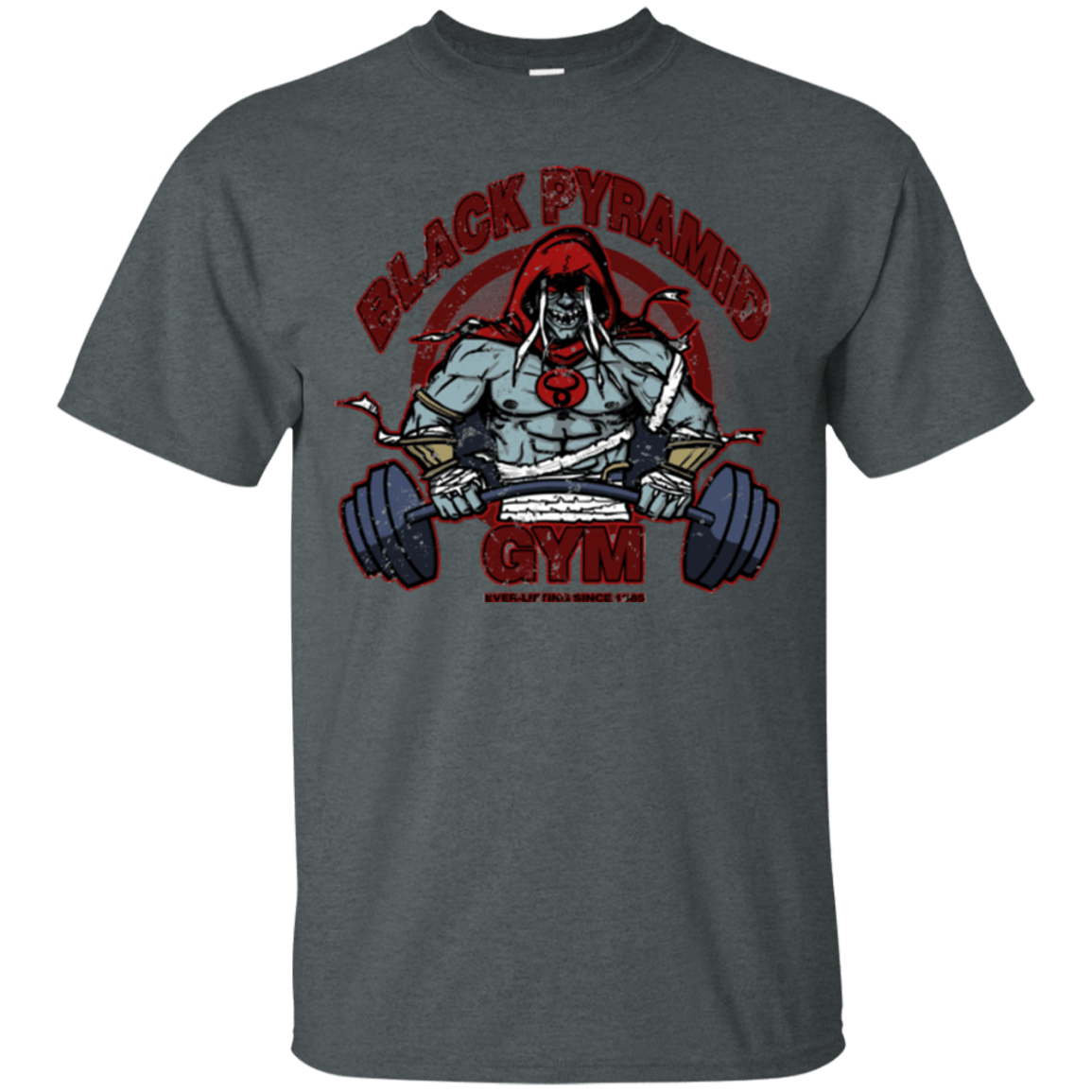 T-Shirts Dark Heather / Small Black Pyramid Gym T-Shirt