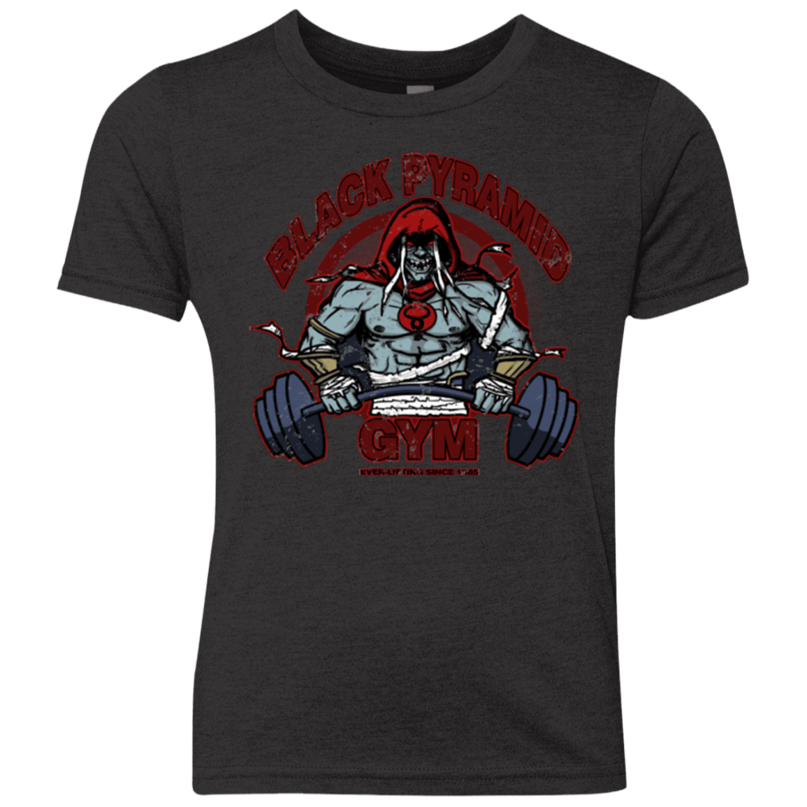 T-Shirts Vintage Black / YXS Black Pyramid Gym Youth Triblend T-Shirt